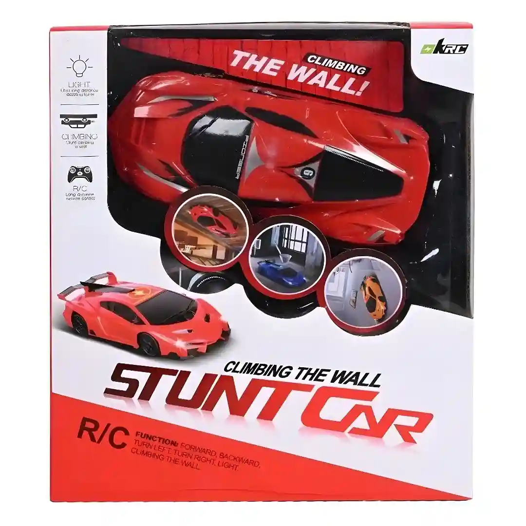 Remote Control Climbing The Wall Stunt Car Red